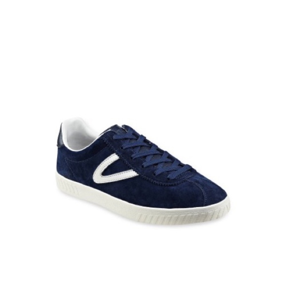 Tretorn blue suede sneakers